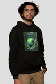 Above and Beyond Siyah Unisex Kapüşonlu Sweatshirt