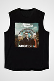Above and Beyond Siyah Unisex Kolsuz Tişört