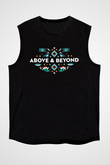 Above and Beyond Siyah Unisex Kolsuz Tişört
