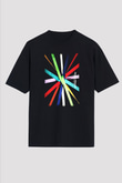 Above and Beyond Siyah Unisex Oversize Tişört T-Shirt
