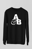 Above and Beyond Siyah Unisex Sweatshirt