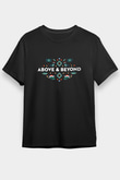 Above and Beyond Siyah Unisex Tişört T-Shirt - TişörtFabrikası