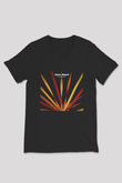Above and Beyond Siyah Unisex V Yaka Tişört