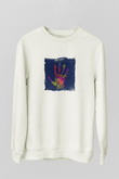 Above and BeyondBaskılı Beyaz Sweatshirt