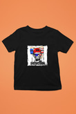 Abraham Lincoln Baskılı Unisex Siyah Çocuk Tişört