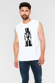 Abraham Lincoln Beyaz Unisex Kolsuz Tişört