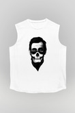 Abraham Lincoln Beyaz Unisex Kolsuz Tişört