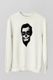 Abraham Lincoln Beyaz Unisex Sweatshirt