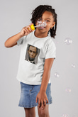 Abraham Lincoln Unisex Baskılı Beyaz Çocuk Tişört