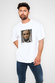 Abraham Lincoln Unisex Baskılı Beyaz Tişört