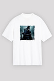 Abraham Lincoln Unisex Baskılı Beyaz Tişört