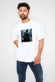 Abraham Lincoln Unisex Baskılı Beyaz Tişört