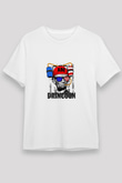 Abraham Lincoln Unisex Baskılı Beyaz Tişört