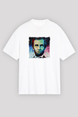 Abraham Lincoln Unisex Baskılı Beyaz Tişört