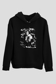 Abrasive Wheels Baskılı Unisex Siyah Hoodie