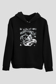 Abrasive Wheels Baskılı Unisex Siyah Hoodie
