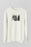 Abruptum Baskılı Beyaz Unisex Sweatshirt