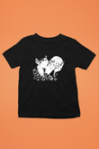Abruptum Baskılı Unisex Siyah Çocuk Tişört - Tshirt