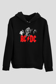 AC DC Angus Young Siyah Unisex Hoodie