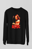 AC DC Angus Young Siyah Unisex Sweatshirt