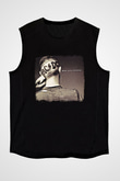 ACDC Baskılı Unisex Siyah Kolsuz Tişört