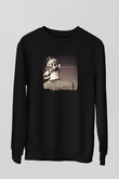ACDC Baskılı Unisex Siyah Sweatshirt