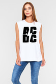 AC DC Beyaz Unisex Kolsuz Tişört