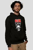 AC DC Frankenstein Thunderbolt Siyah Unisex Hoodie