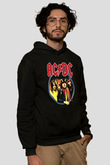 AC DC Highway To Hell Siyah Unisex Hoodie
