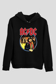 AC DC Highway To Hell Siyah Unisex Hoodie