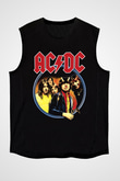 AC DC Highway To Hell Siyah Unisex Kolsuz Tişört