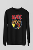 AC DC Highway To Hell Siyah Unisex Sweatshirt