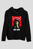AC DC Lock Up Your Daughters Siyah Unisex Hoodie