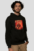Accept Baskılı Unisex Siyah Hoodie