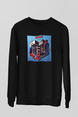 Accept Baskılı Unisex Siyah Sweatshirt