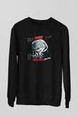 Accept Baskılı Unisex Siyah Sweatshirt