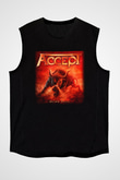 Accept Siyah Unisex Kolsuz Tişört
