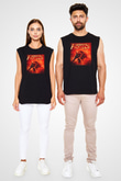 Accept Siyah Unisex Kolsuz Tişört