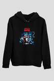 Accuser Baskılı Unisex Siyah Hoodie
