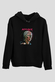 Accuser Baskılı Unisex Siyah Hoodie