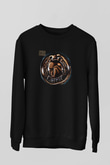 Accuser Baskılı Unisex Siyah Sweatshirt