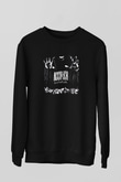 Accuser Baskılı Unisex Siyah Sweatshirt