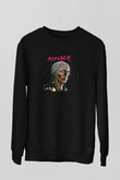 Accuser Baskılı Unisex Siyah Sweatshirt