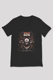 Accuser Siyah Unisex V Yaka Tişört T-Shirt