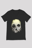 Accuser Siyah Unisex V Yaka Tişört T-Shirt
