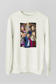 Ace Attorney Beyaz Unisex Sweatshirt