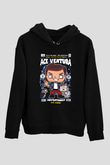 Ace Ventura Baskılı Unisex Siyah Hoodie