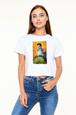 Ace Ventura Beyaz   Crop Top Tişört