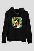 Ace Ventura Siyah Unisex Kapüşonlu Sweatshirt