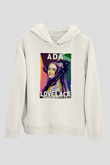 Ada Lovelace Baskılı Unisex Ekru Hoodie